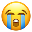 Apple crying emoji