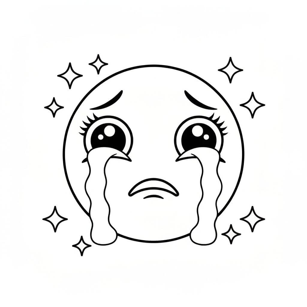 Kawaii Crying Emoji